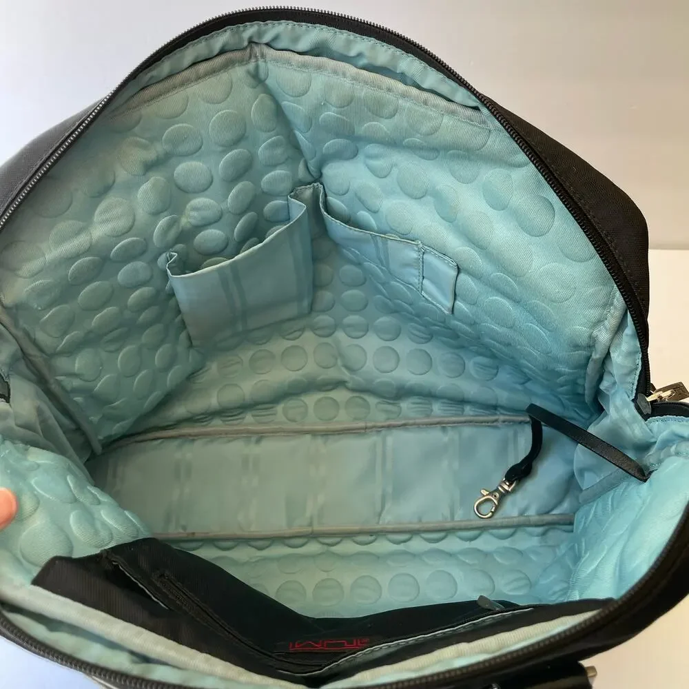 TUMI Nylon Laptop Bag Leather Trim No Strap